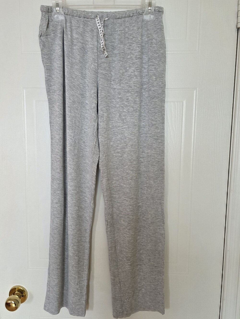 DKNY Drawstring Lounge Pants, Light Gray, Small